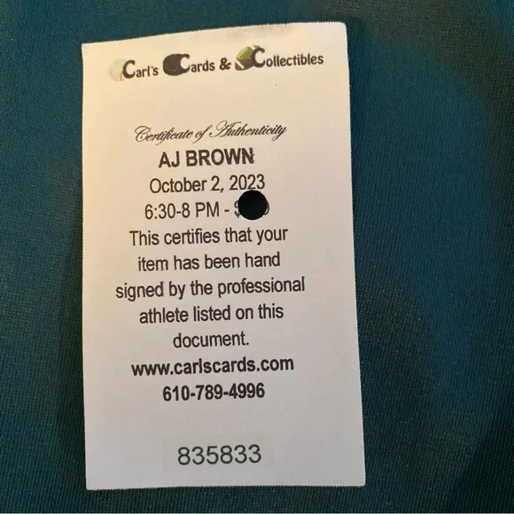 AJ Brown autographed Eagles Jersey 🔥🔥🔥 - Picture 4 of 6